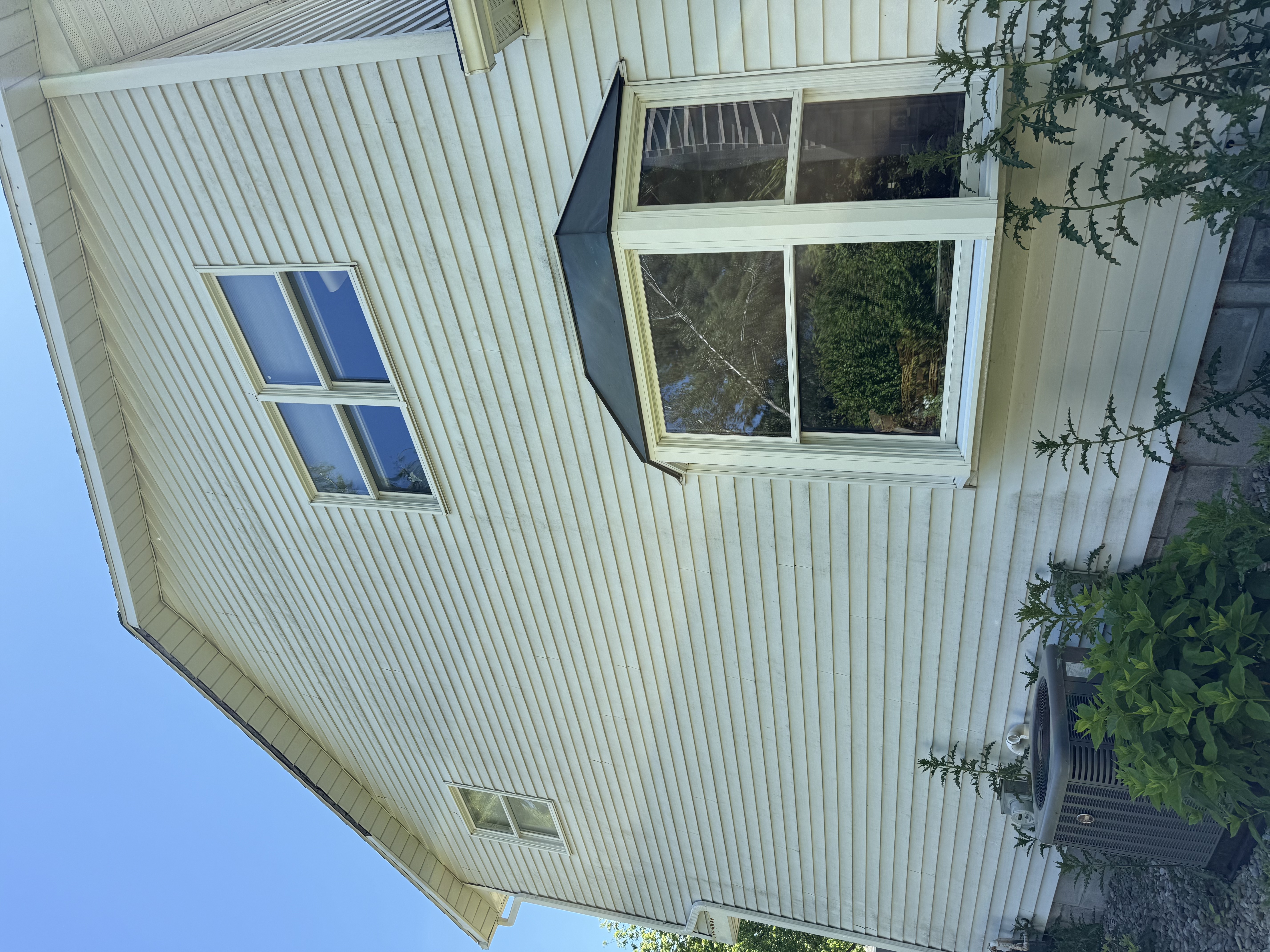 Before house washing Capital Region NY